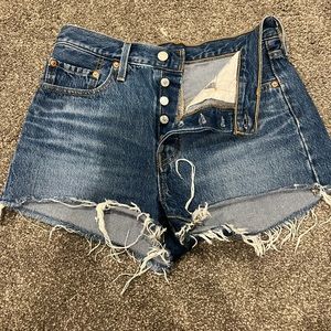Levi’s X Revolve 501 High Rise Short with buttonfly size 27